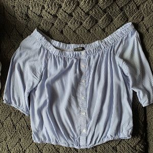 Ambiance - Off the Shoulder Quarter Sleeve Shirt